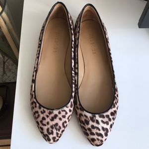 Talbots Leopard Calf Hair Flats